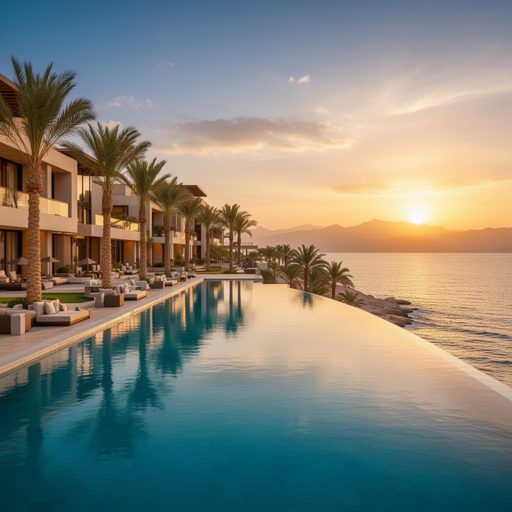 5-star Hurghada luxury resort pool with Red Sea view